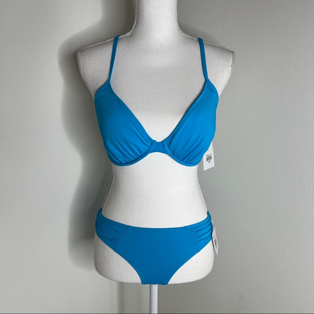 Skye Swimwear Bikini 2 Piece Set Blue NWT
